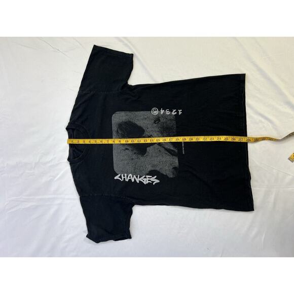 Justin Bieber Changes 12345 Concert Tour T-Shirt B & W Side Black Shirt Size M - Picture 4 of 4